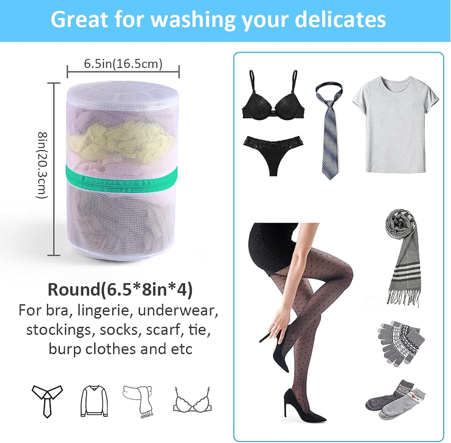 Mesh Laundry Bags for Delicates Durable Protective Wash Bags
